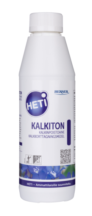 Kuvassa HETI Kalkiton 500 ml kalkinpoistoaine