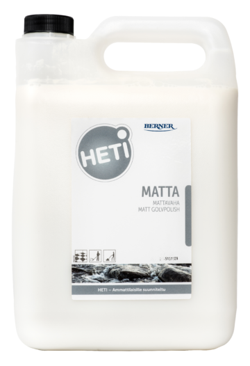 Kuvassa matta  lattiavaha HETI Matta 5 litraa