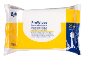 Kuvassa ProWipes Alkoholiton desinfektiopyyhe 25 kpl/pkt