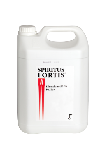 Kuvassa Spiritus Fortis 96% 5 litraa