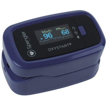 Kuvassa Oxystart pulssioksimetri