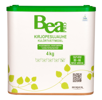 Kuvassa Bea Pro Kirjopesujauhe 4 kg