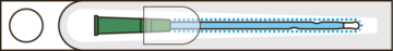 Piirroskuva IQ Cath 2302.12 heti valmis hydrofiilinen katetri