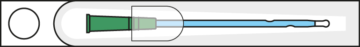 Piirroskuva IQ Cath 2902.12 hydrofiilisesta katetrista