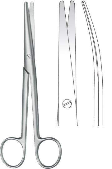 KLS Martin Mayo-Stille käyrät kirurgiset sakset 17 cm