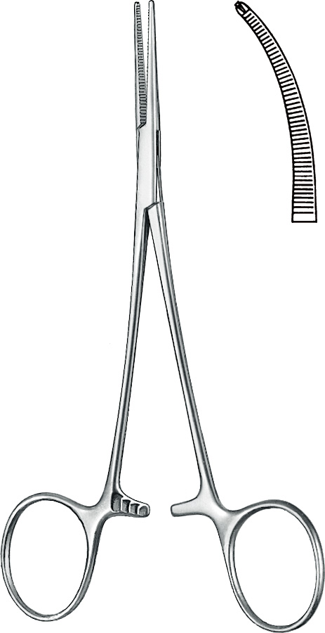 KLS Martin Leriche pihti 1x2, käyrä 15 cm