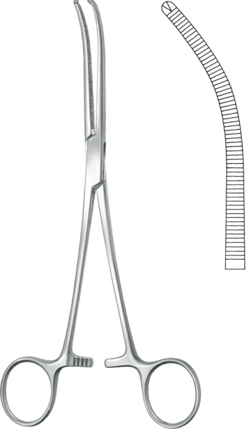 KLS Martin Kocher pihti, 1x2 hampaat, käyrä 24 cm