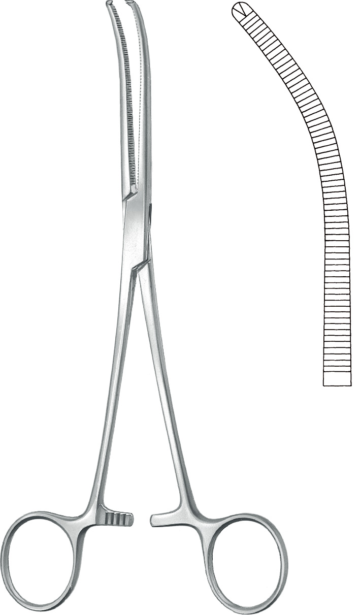 KLS Martin Kocher pihti, 1x2 hampaat, käyrä 20 cm