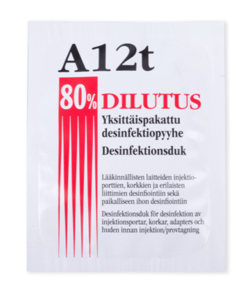 A12t Dilutus 80% desinfektiopyyhe