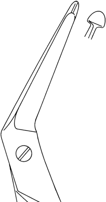 Dura-sakset, Schmieden-Taylor, 16,5 cm