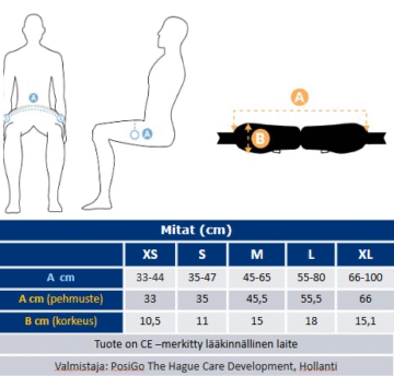 Posigo lantiovyö XS