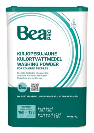 Kuvassa Bea Pro Kirjopesujauhe 8 kg